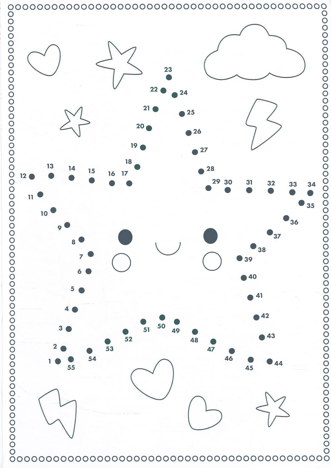 Kawaii I Love Dot to Dot