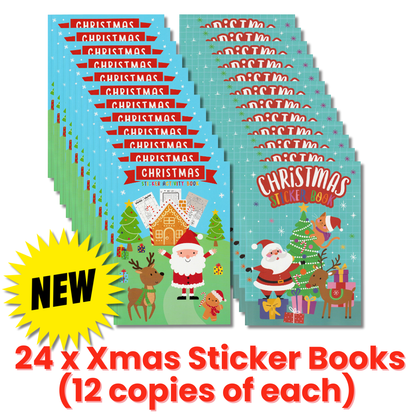 Mixed Christmas Activity 24 Pack for Ages 4+ (12 copies of each)