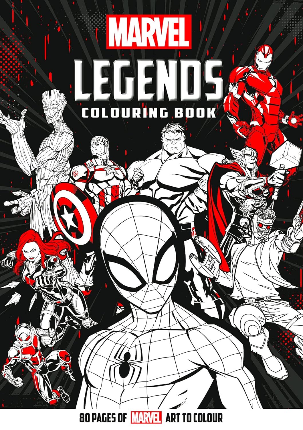 Marvel Legends Colouring Book