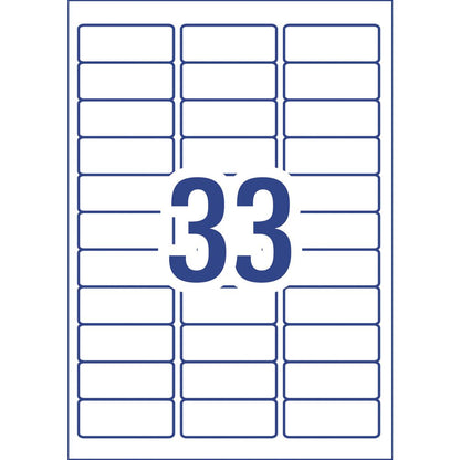 Avery White Mailing Labels - 33 per sheet