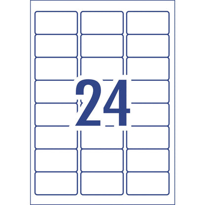 Avery White Mailing Labels - 24 per sheet