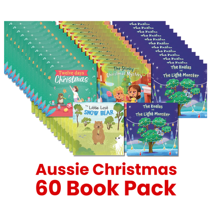 Aussie Christmas 60 Book Pack – paperback picture books for early learning centres ages 2–6