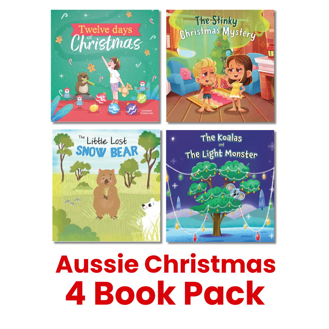 Aussie Christmas Picture Book Collection – 4 book pack for early learning centres ages 2–6
