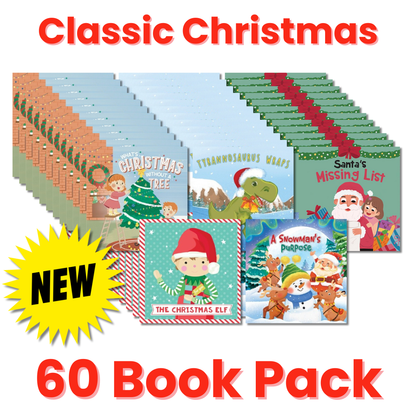 Classic Christmas 60 Book Pack for Early Learning (Ages 2-6)