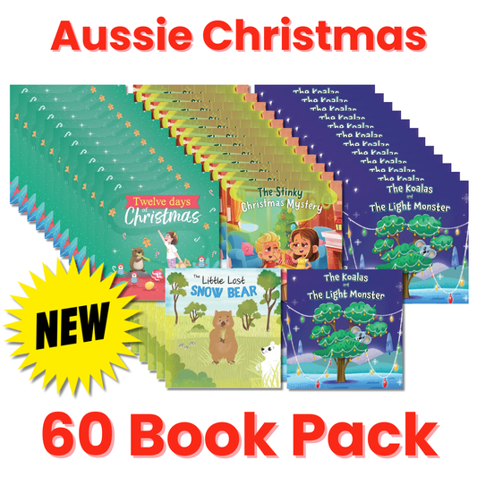 Aussie Christmas 60 Book Pack for Early Learning (Ages 2-6)