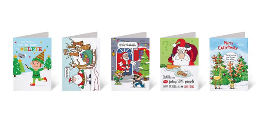 Humorous Christmas Cards - Pack of 10