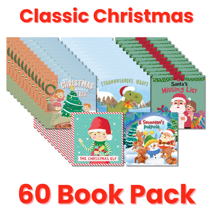Classic Christmas 60 Book Pack for Early Learning (Ages 2-6)