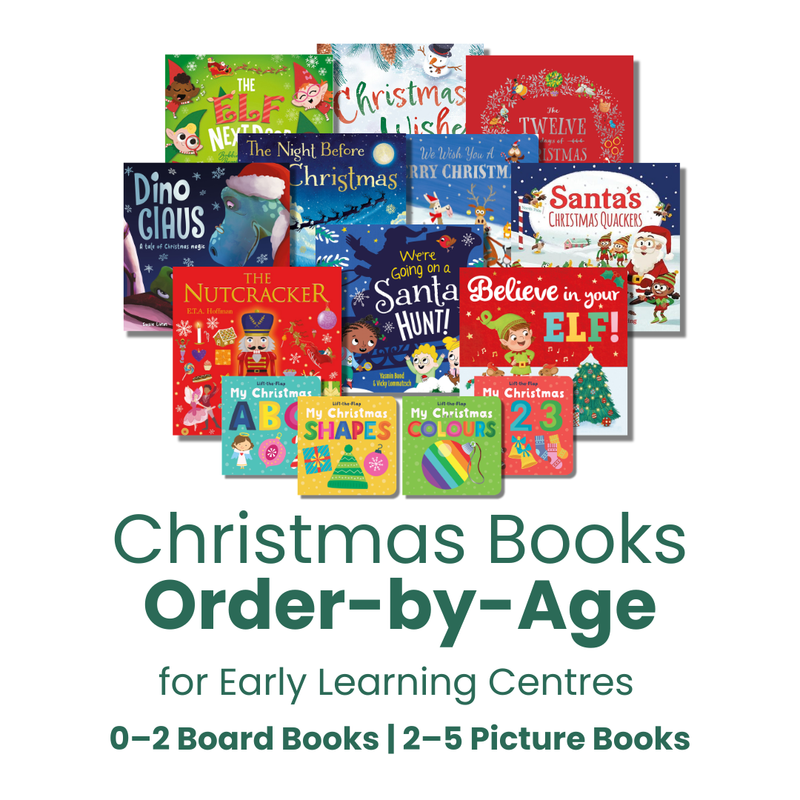 Christmas Books Order-by-Age – select board books and picture books by age group for ELC gifting ages 0–5