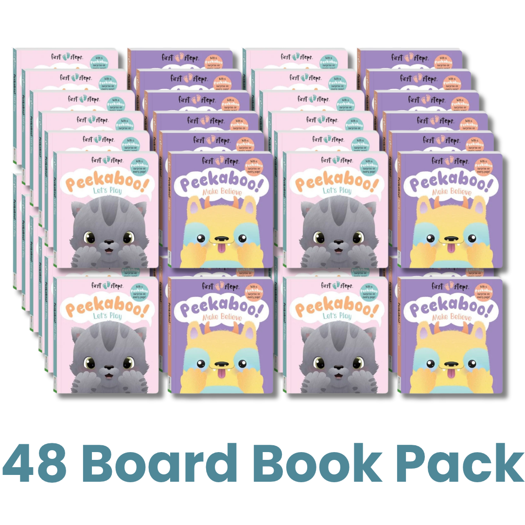 First Steps Peekaboo Board Book Pack - 48 Books (Ages 0-2)