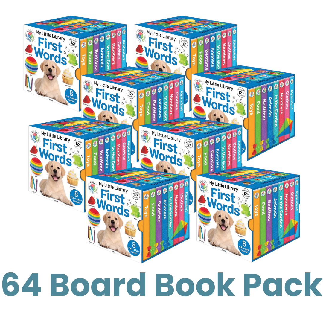 My Little Library First Words – 64 book pack for babies and toddlers ages 0–2
