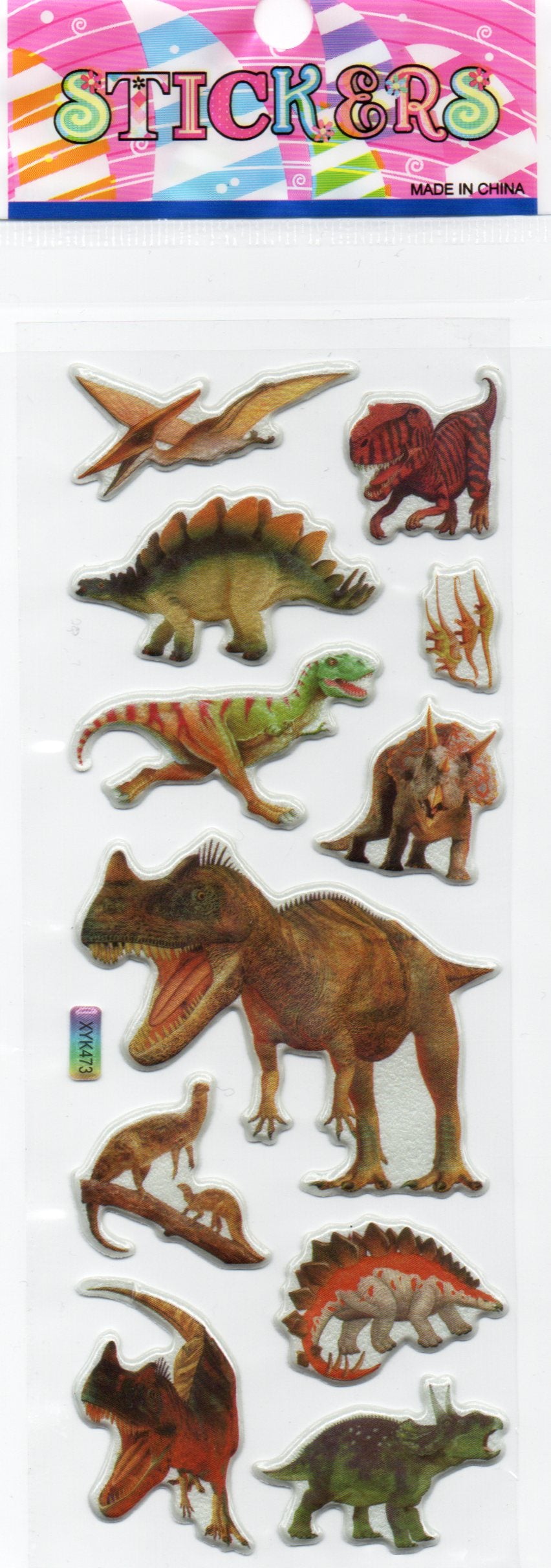 Dinosaur Stickers Set 11 – decorative sticker sheet