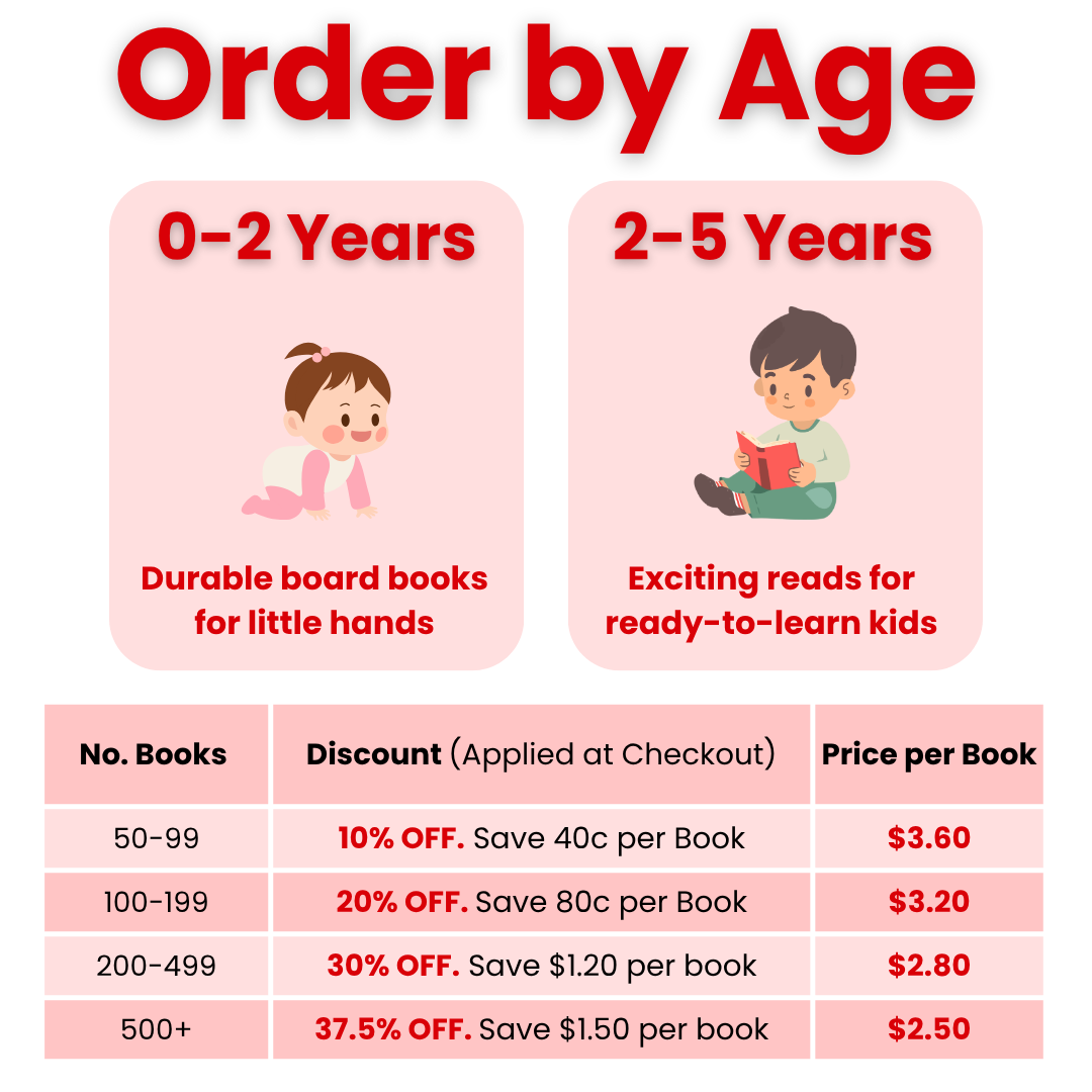 Christmas Easy Order Books – order by Age Group for your Centre