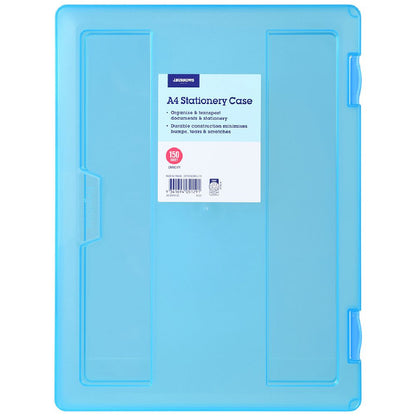 A4 Clip Stationery Case Blue