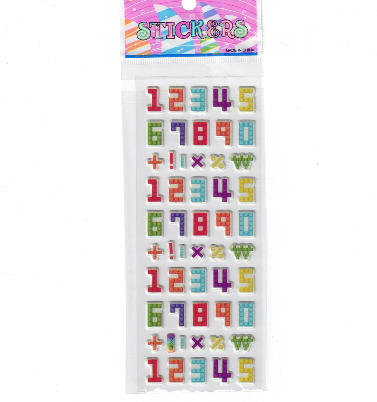 Numbers Stickers - Set 3