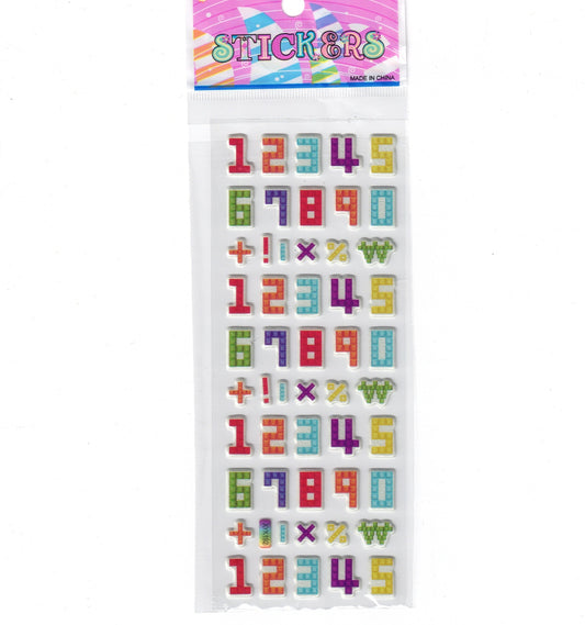 Numbers Stickers - Set 3