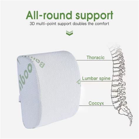 Bamboo Lumbar Support with strap