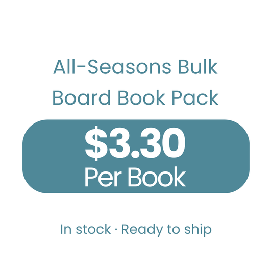 First Steps Peekaboo bulk board book pack - in stock and ready to ship
