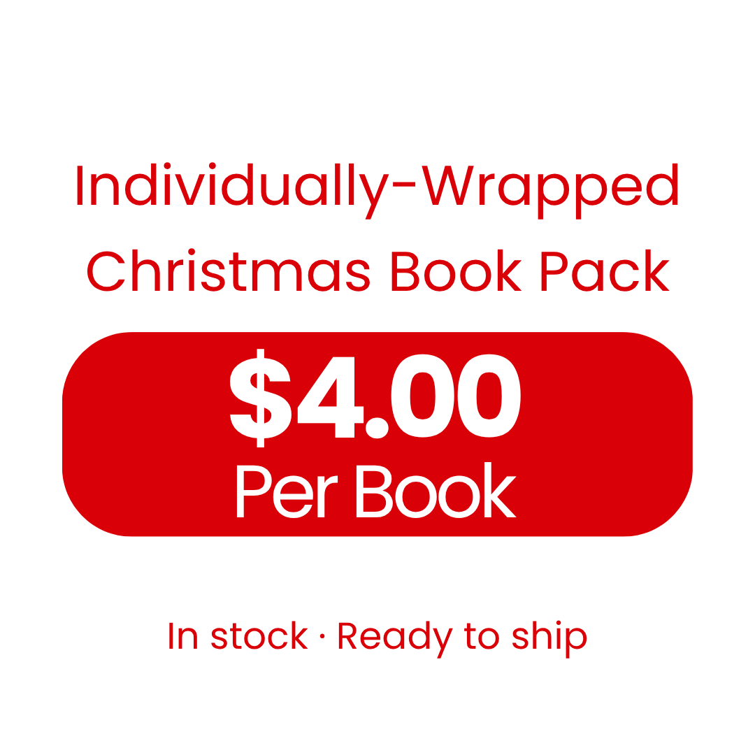 Individually-Wrapped Christmas Book Pack pricing – $4.00 per book, in stock and ready to ship