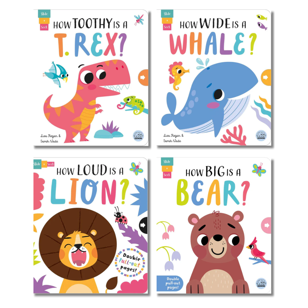 Slide & Seek Animal Discovery Pack – board books for early learning centres ages 0-2