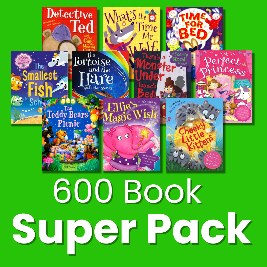 600 Book Super Pack - Detective Ted & More (4-6 years)