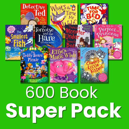 600 Book Super Pack - Detective Ted & More (4-6 years)