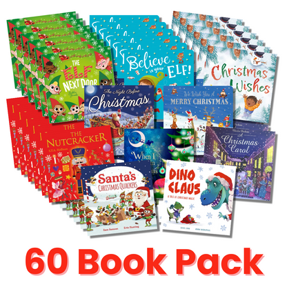 Christmas Picture Book Collection - 60 Book Pack for Early Learning (Ages 2-6) PREORDER