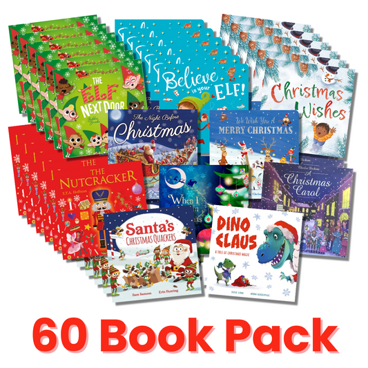 Christmas Picture Book Collection - 60 Book Pack for Early Learning (Ages 2-6) PREORDER