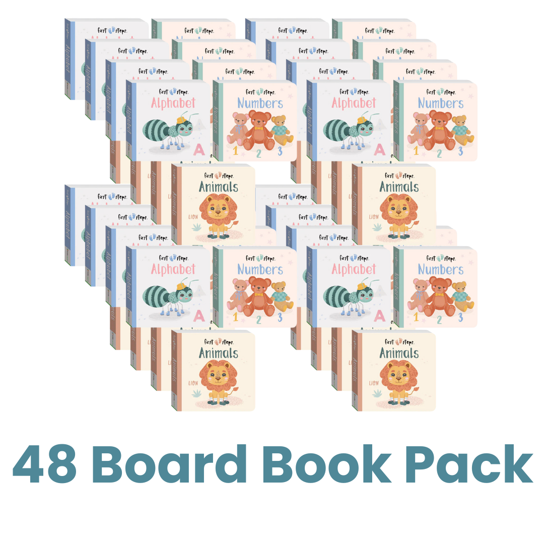 First Steps board book pack – 48 board books for babies and toddlers ages 0–2