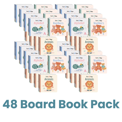 First Steps board book pack – 48 board books for babies and toddlers ages 0–2