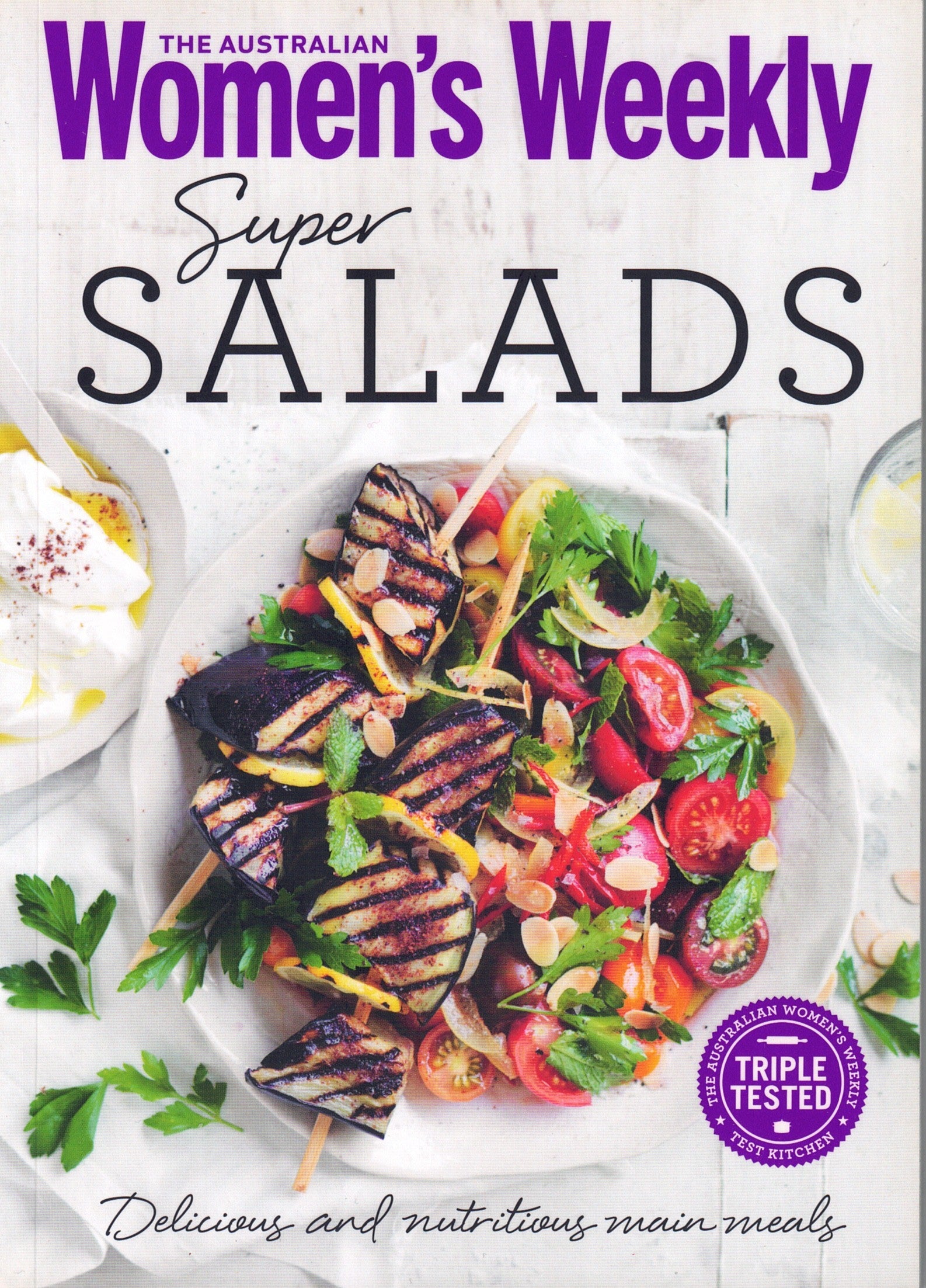 Cover of 'The Australian Women's Weekly' featuring a salad dish with text about super salads.