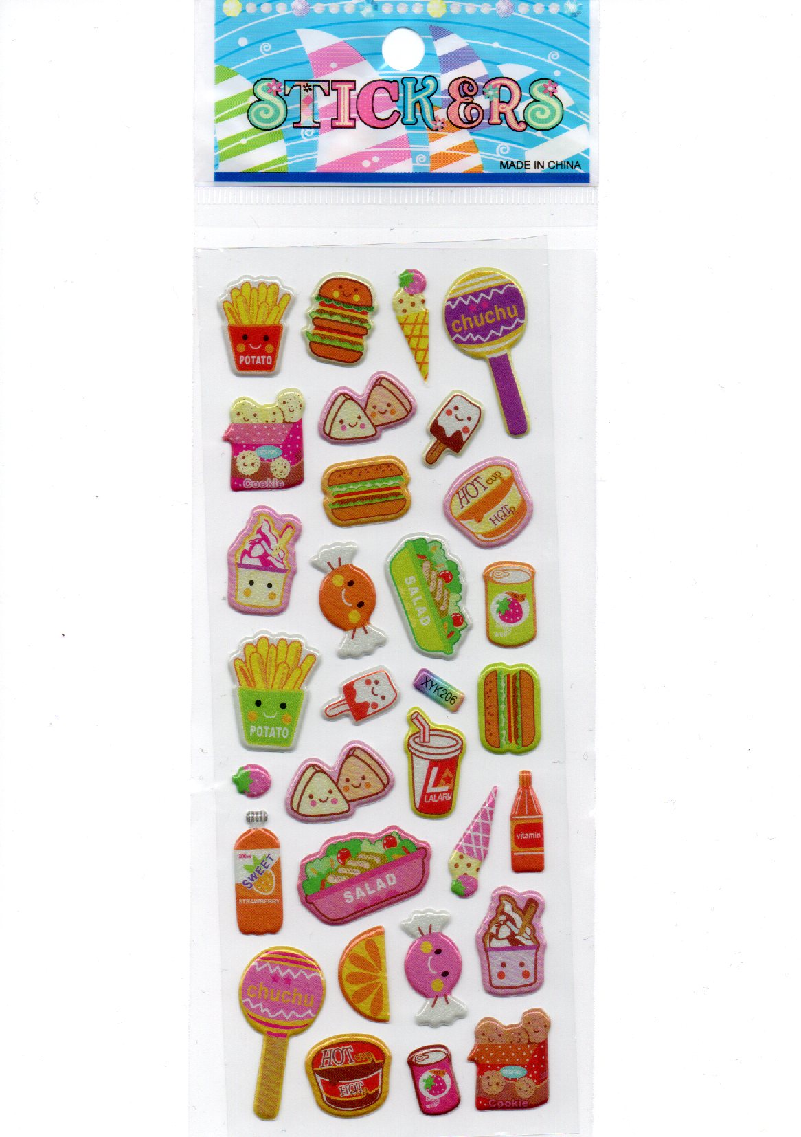 Sweet Fun Stickers Set 4 – decorative sticker sheet