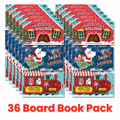 Christmas Adventure 36 Board Book Pack (Ages 0-2)