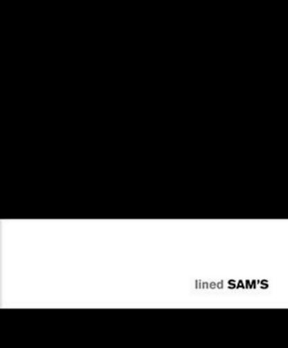 SAM's Notebook A6 Lined Black