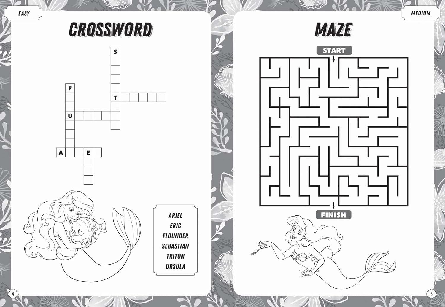 The Little Mermaid: Mega Puzzle Fun – interior page 2
