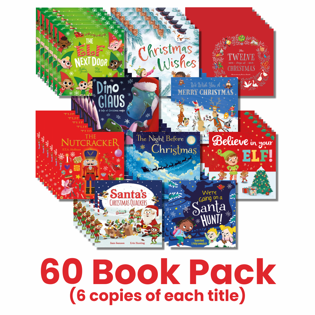 Christmas Collection 60 Book Pack for early learning centres ages 2–6