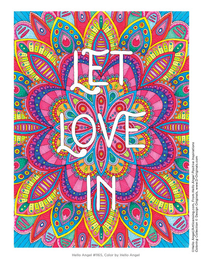 Hello Angel Positive Inspirations Colouring Collection