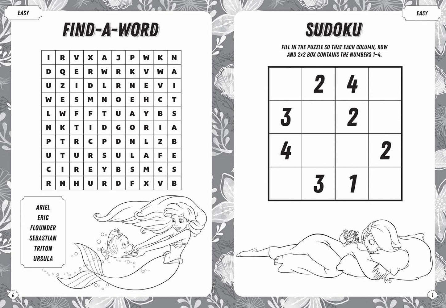 The Little Mermaid: Mega Puzzle Fun – interior page 3