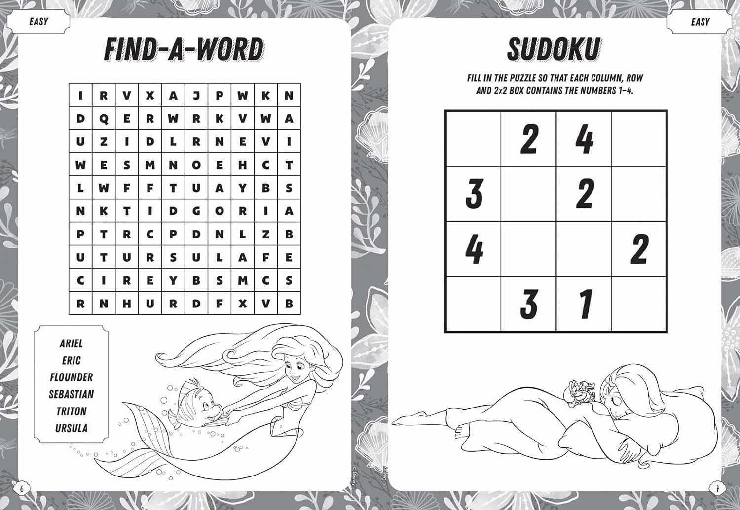 The Little Mermaid: Mega Puzzle Fun – interior page 3