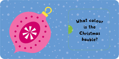 My Christmas Colours board book interior – Christmas lift-the-flap pack for babies