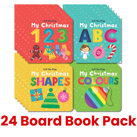My Christmas Lift-the-Flap Board Book Pack – 24 books for babies and toddlers ages 0–2
