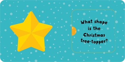 My Christmas Shapes board book interior – Christmas lift-the-flap pack for babies