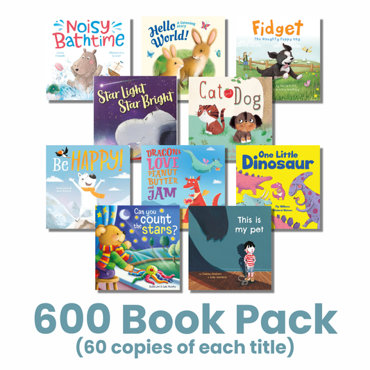 Noisy Bathtime 600 Book Pack for early learning centres ages 2–3