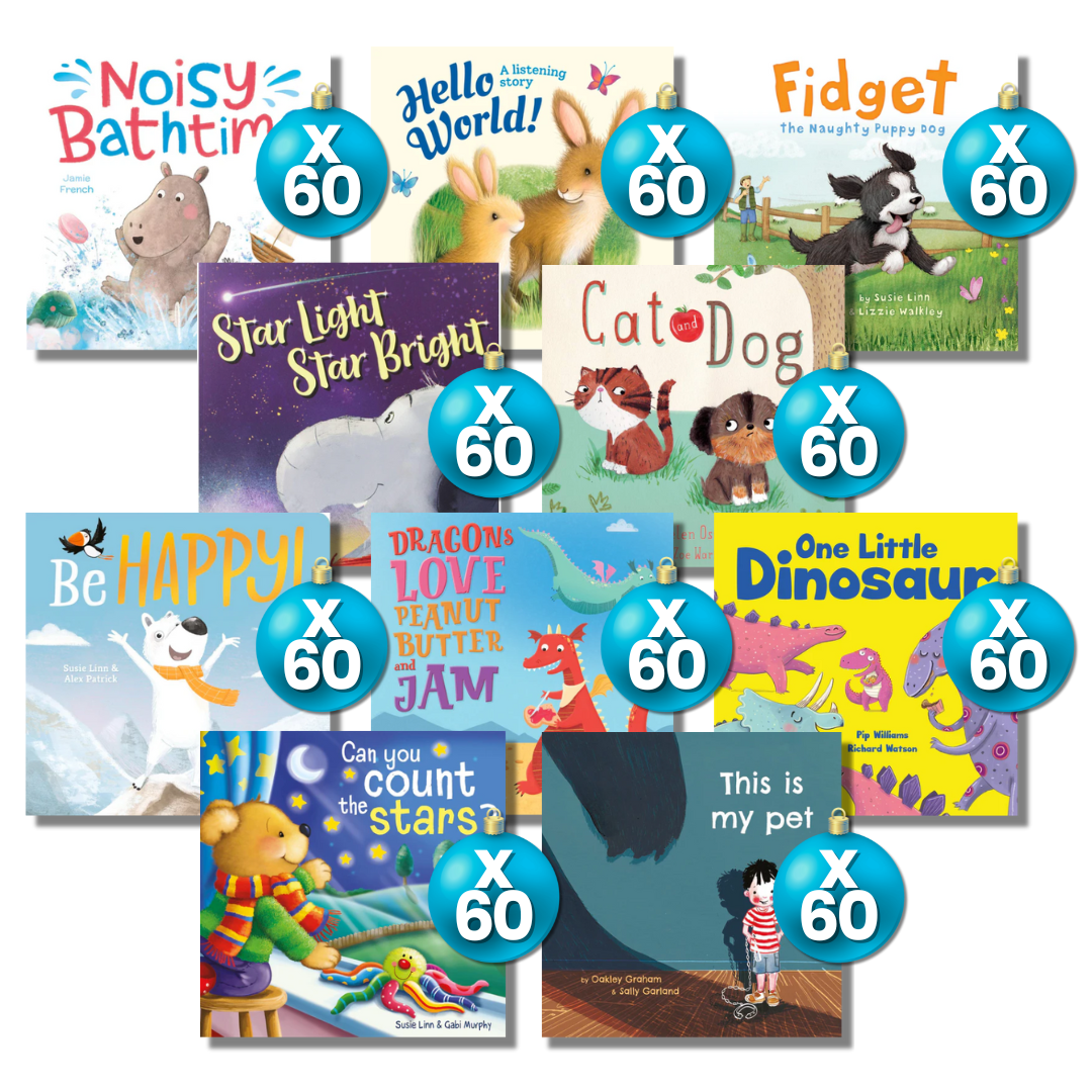 Noisy Bathtime bulk book pack for ELC end-of-year gifting programs aged 2–3