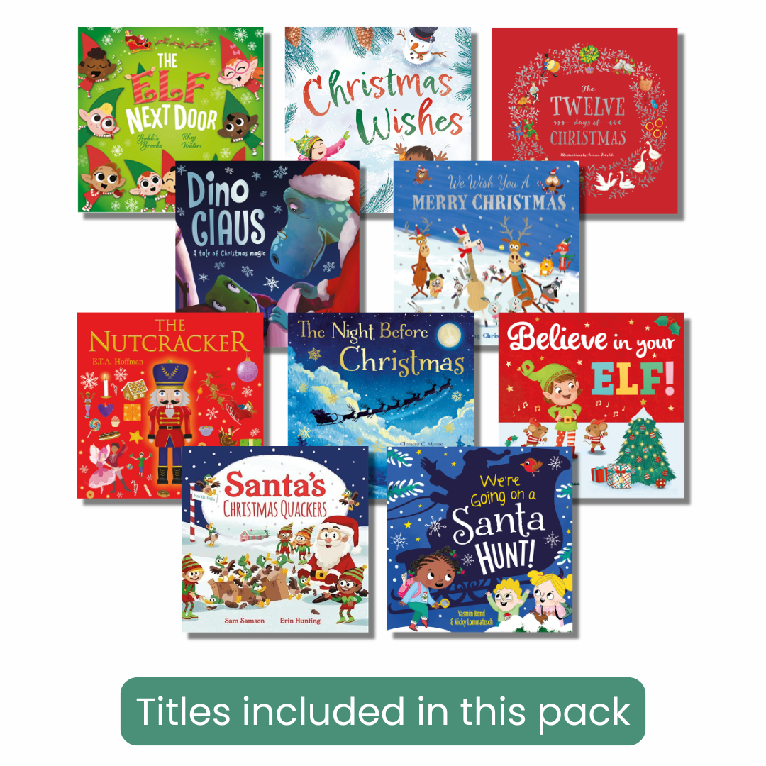 Pre-Wrapped Christmas Book Pack – variety of titles for childcare centre gifting aged 2–6